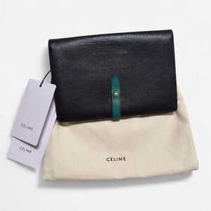 Céline Black Leather Wallet